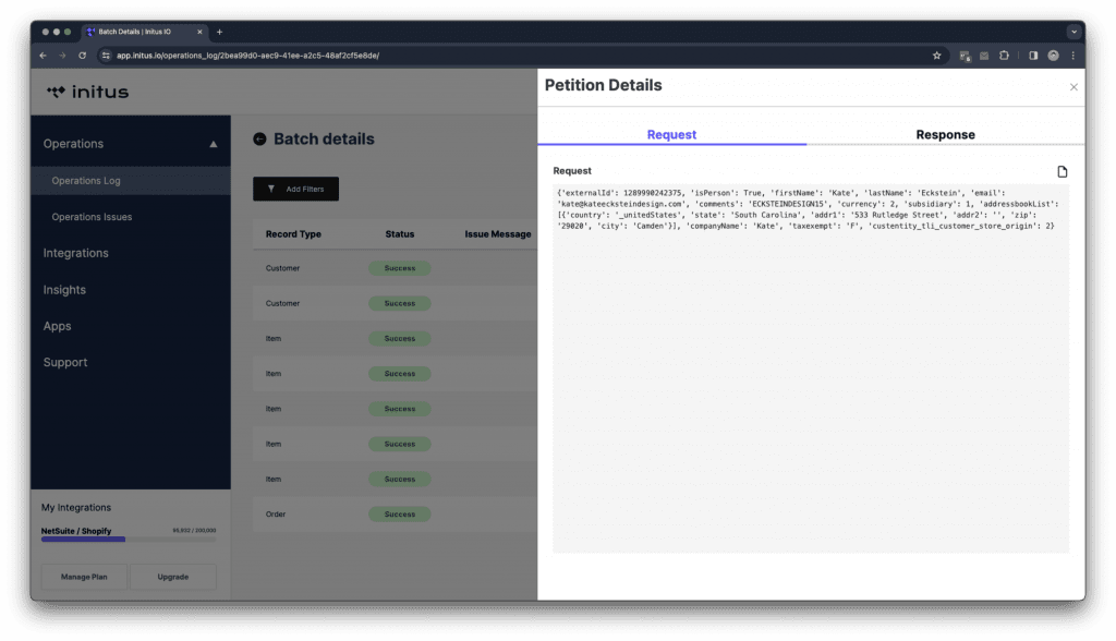 New Operation Log Batch details dashboard. Unveiling Initus IO 2.0: Release notes focused on UX improvements.